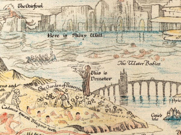 Detail of fairy map